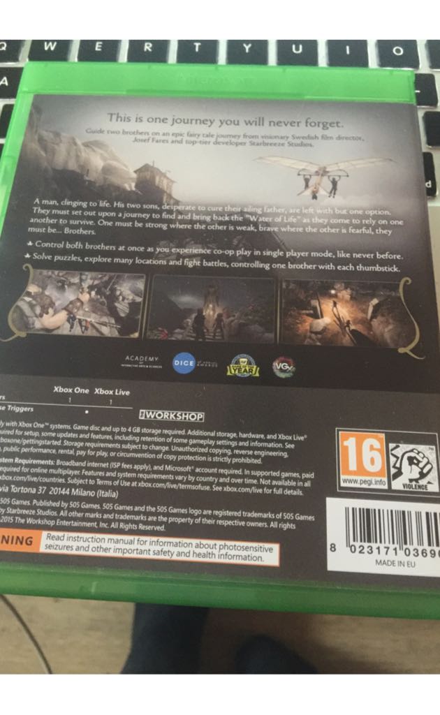 Brothers: A Tale of Two Sons - Microsoft Xbox One (505 Games - 1) video game collectible [Barcode 8023171036908] - Main Image 2