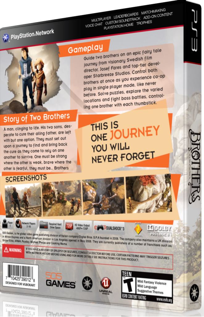 Brothers: A Tale of Two Sons - Sony PlayStation Network (PSN) (505 Games) video game collectible - Main Image 2