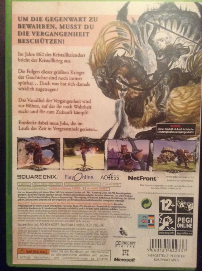 Final Fantasy XI - Die Flügel der Göttin - Microsoft Xbox 360 video game collectible - Main Image 2