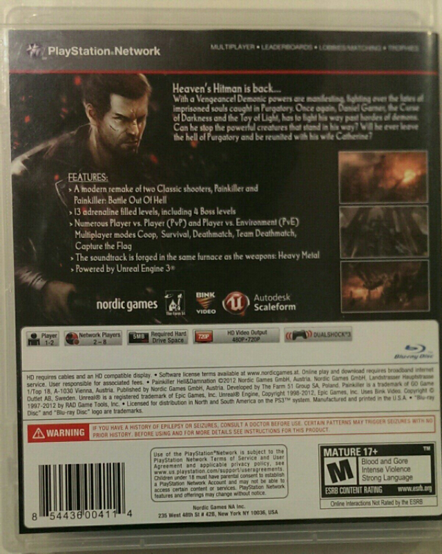 Painkiller Hell & Damnation - Sony PlayStation 3 (PS3) (Nordic Games - 1) video game collectible [Barcode 854436004114] - Main Image 2
