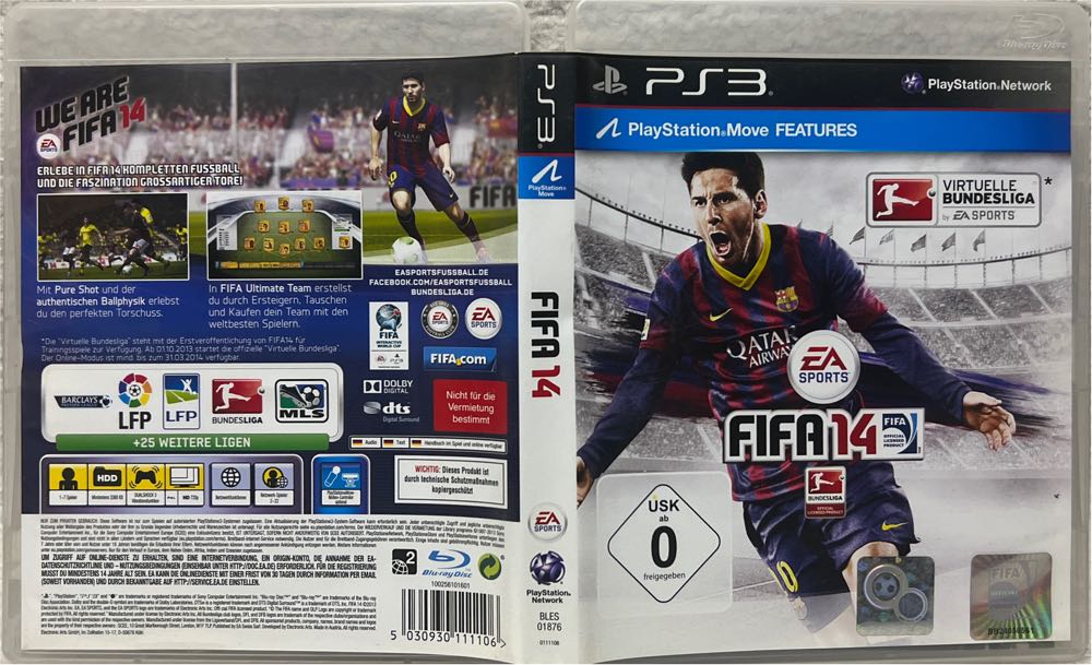 FIFA 14 - Sony PlayStation 3 (PS3) (Electronic Arts Inc - 1-7) video game collectible [Barcode 5030930111106] - Main Image 3
