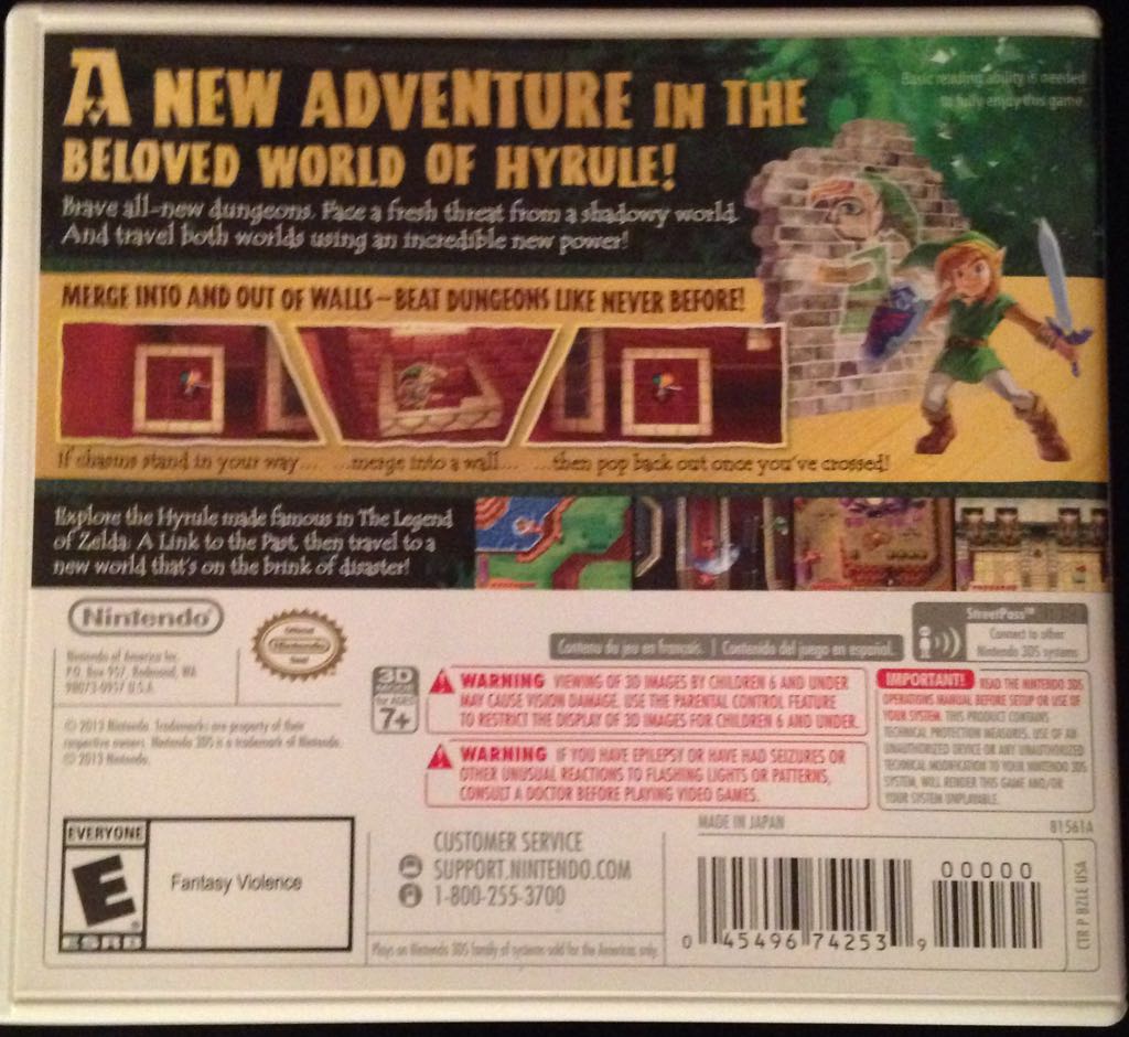 The Legend Of Zelda: A Link Between Worlds - Nintendo 3DS (Nintendo) video game collectible [Barcode 6037396702267] - Main Image 2