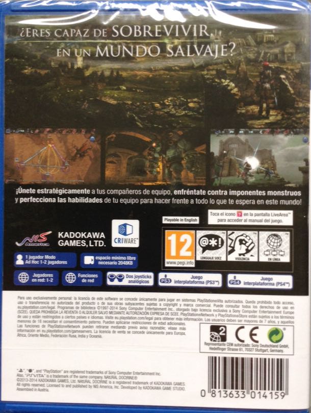 Natural Doctrine - Sony PlayStation Vita (PS Vita) (Kadokawa Games - 1-2) video game collectible [Barcode 813633014159] - Main Image 2