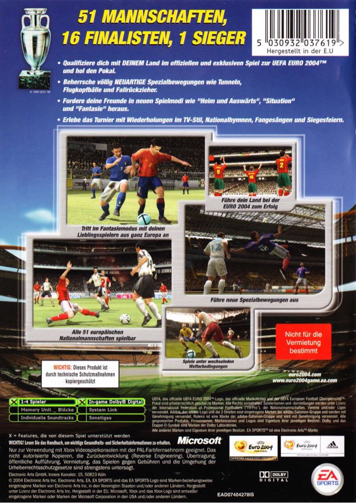 UEFA Euro 2004: Portugal - Sony PlayStation 2 (PS2) (EA Swiss - 1-8) video game collectible [Barcode 5030946037605] - Main Image 2