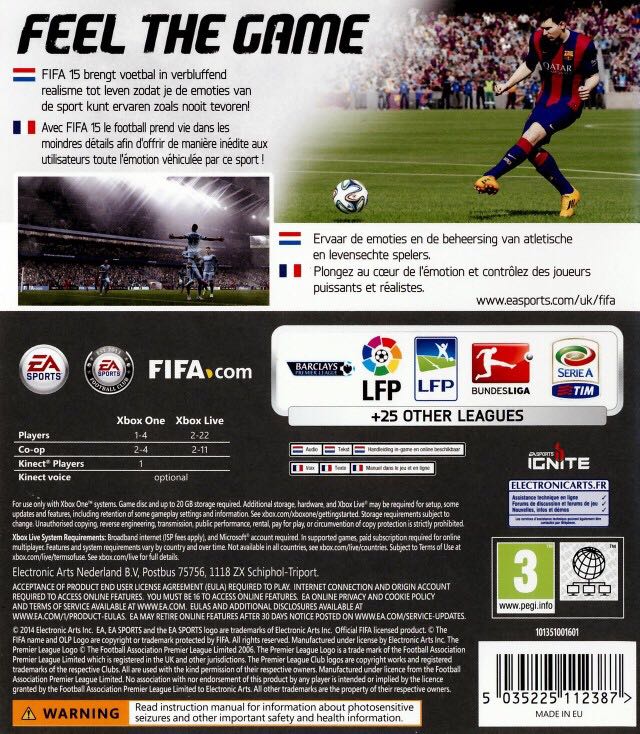 FIFA 15 - Microsoft Xbox One (Ea Sports - 2) video game collectible [Barcode 014633367799] - Main Image 2