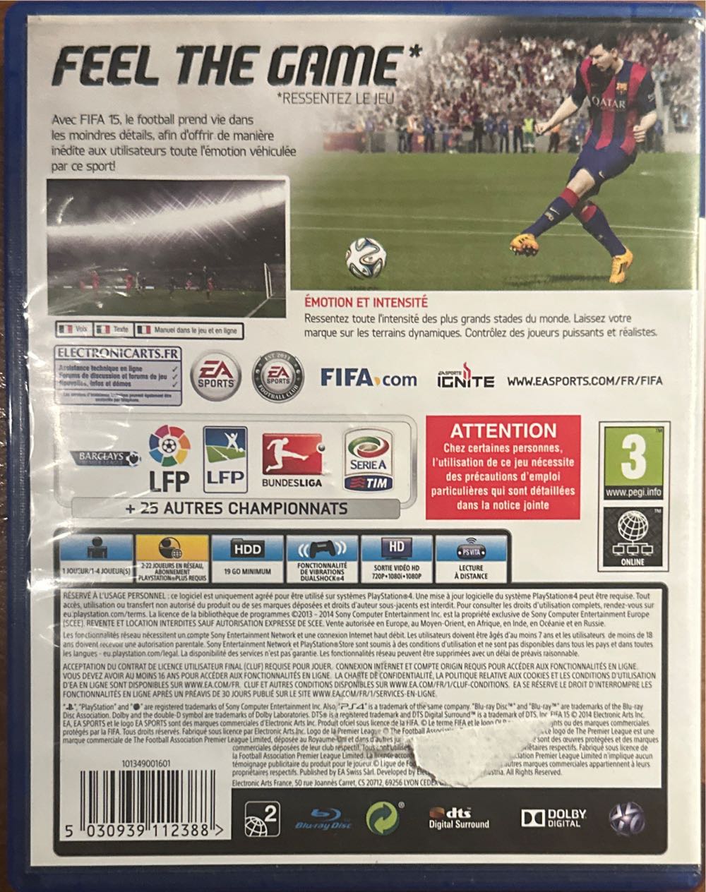 Fifa 15 PS4 - Sony PlayStation 4 (PS4) (Ea Sports - 1-4) video game collectible [Barcode 5030939112388] - Main Image 2