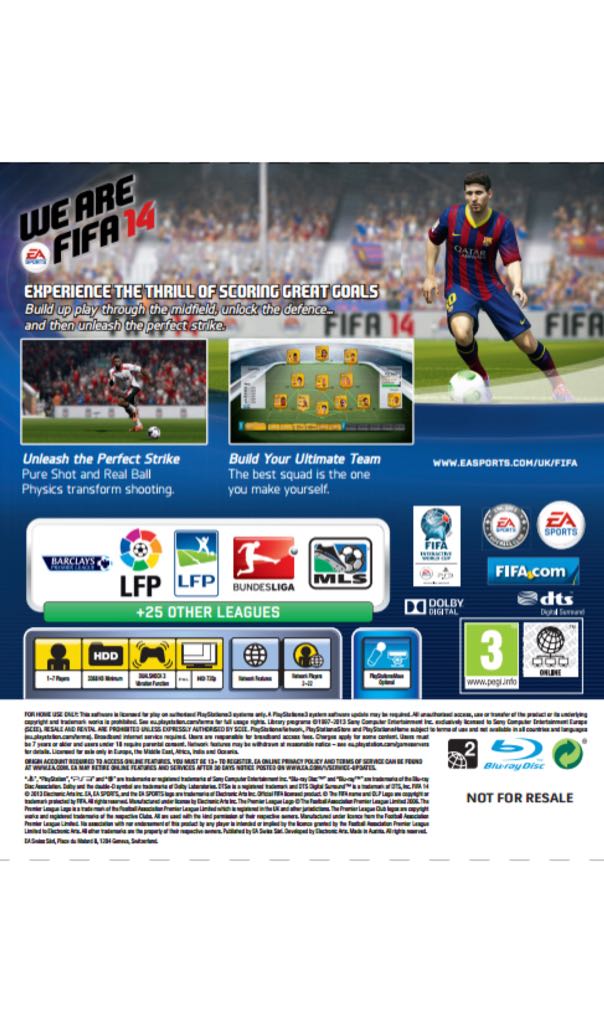 FIFA 15 - Sony PlayStation 3 (PS3) (Ea Sports - 1-2) video game collectible [Barcode 5035228112360] - Main Image 2