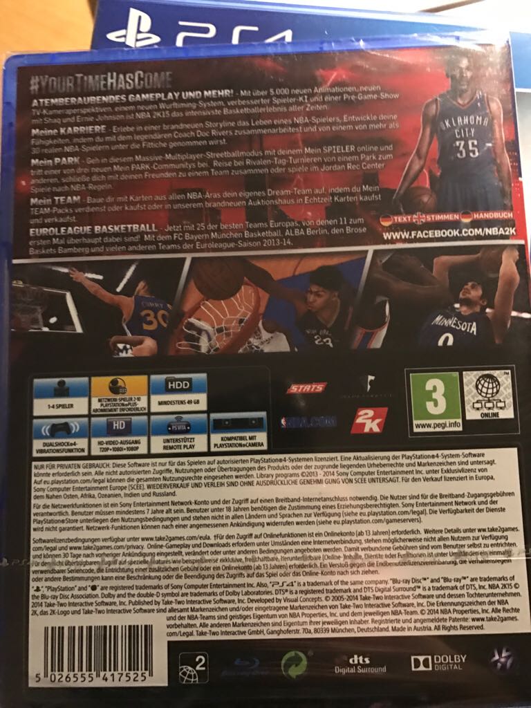 NBA 2K15 - Sony PlayStation 4 (PS4) video game collectible [Barcode 5026555417525] - Main Image 2