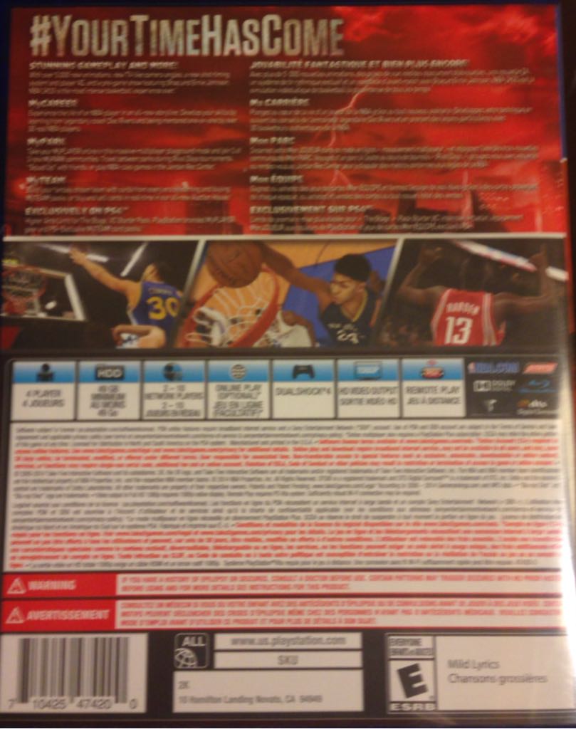 NBA 2K15 - Sony PlayStation 4 (PS4) (2K Sports - 1-4) video game collectible [Barcode 710425474200] - Main Image 2