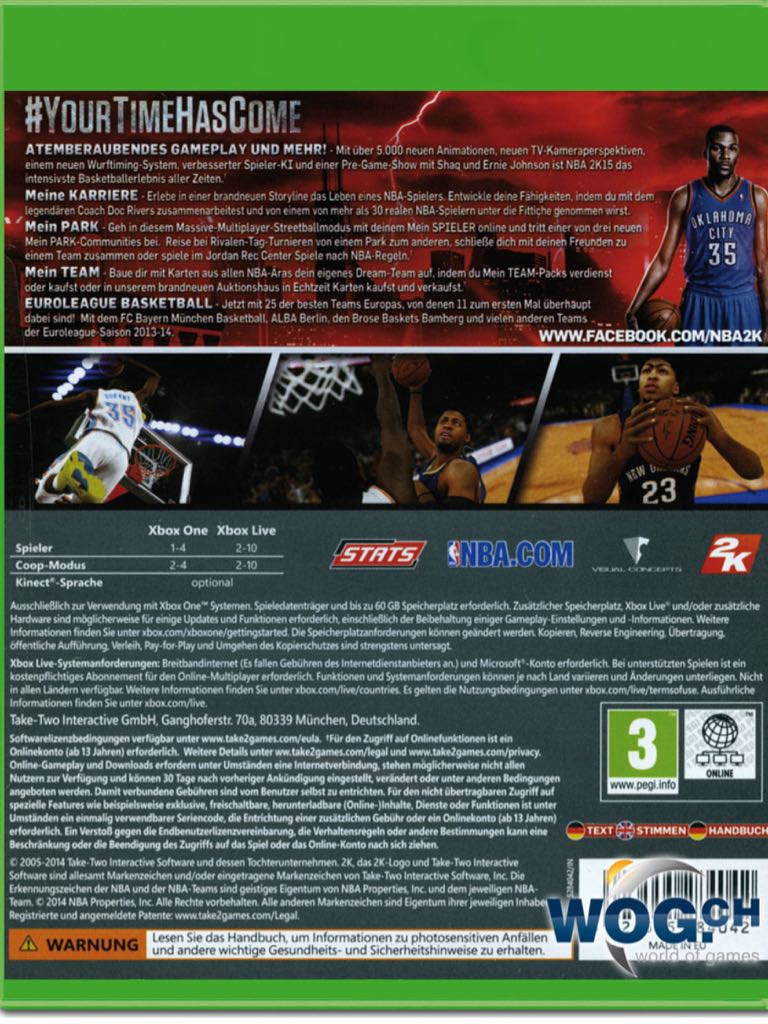 NBA 2K15 - Microsoft Xbox One video game collectible - Main Image 2
