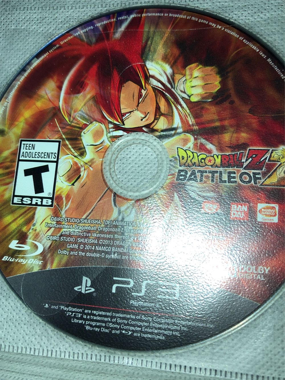 Dragon Ball Z: Battle of Z - Sony PlayStation 3 (PS3) (Badai Namco Games - 1-8) video game collectible [Barcode 722674111171] - Main Image 4