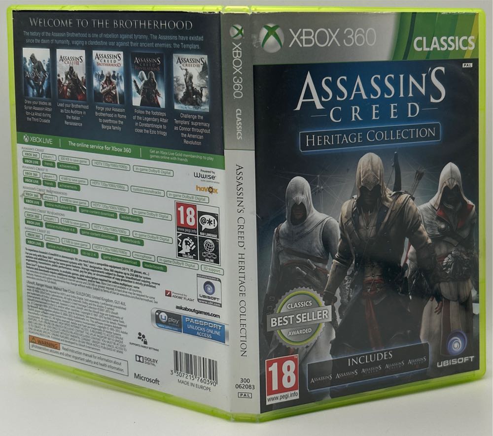 Assassin’s Creed - Heritage Collection (Classics) - Microsoft Xbox 360 (Ubisoft - 1) video game collectible [Barcode 3307215760390] - Main Image 3