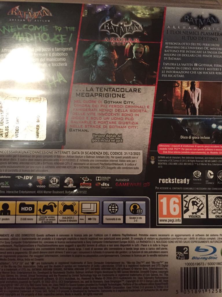 Batman Arkham Collection - Sony PlayStation 3 (PS3) video game collectible [Barcode 5051891125865] - Main Image 2