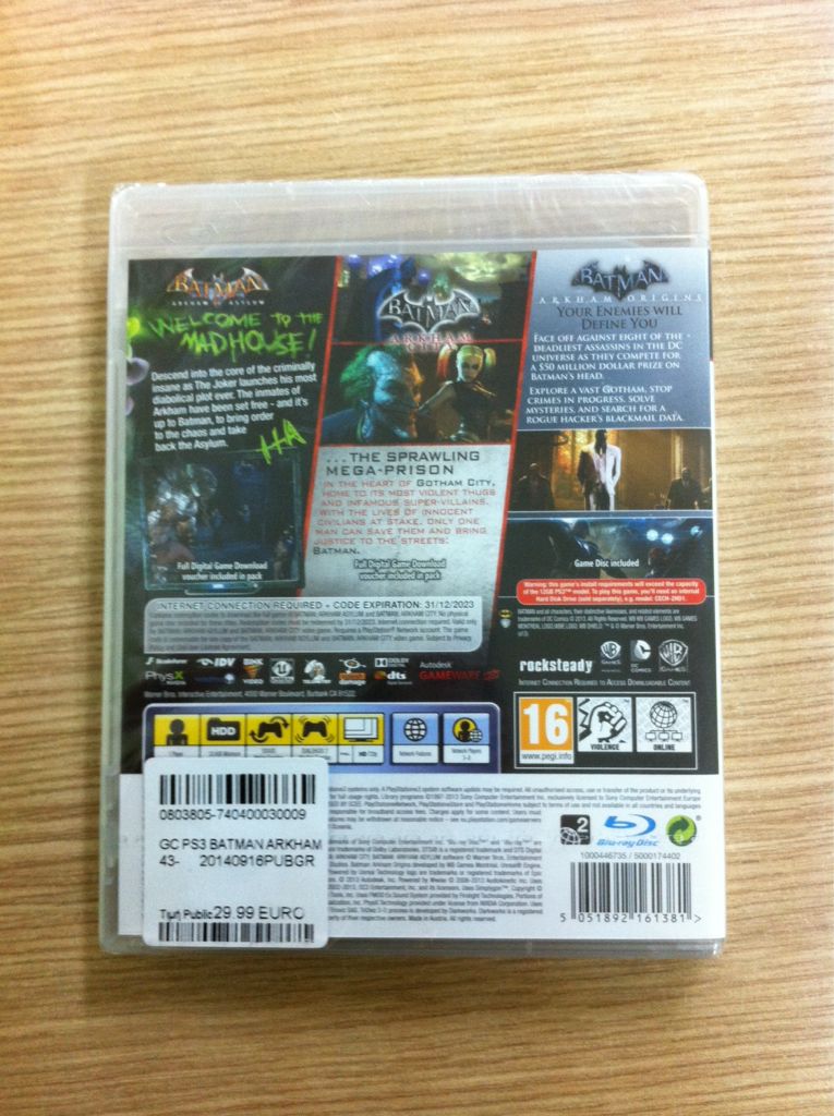 Batman Arkham Collection - Sony PlayStation 3 (PS3) video game collectible [Barcode 5051892161381] - Main Image 2