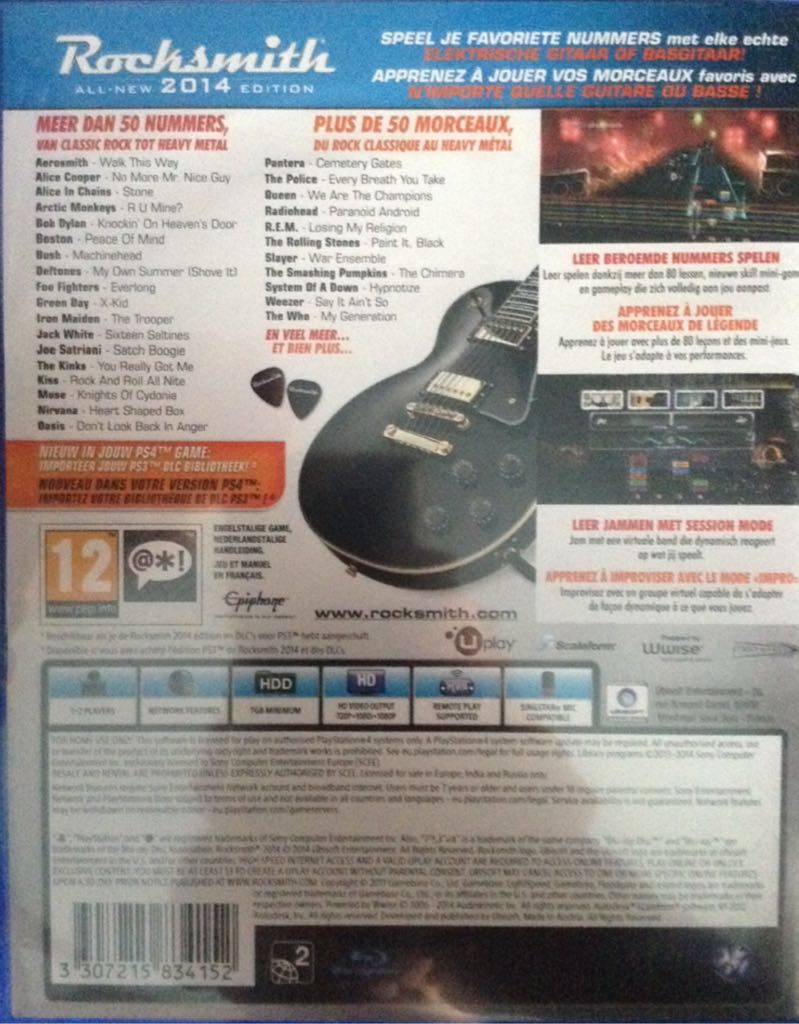 Rocksmith 2014 Edition - Sony PlayStation 4 (PS4) (Ubisoft) video game collectible [Barcode 3307215834152] - Main Image 2