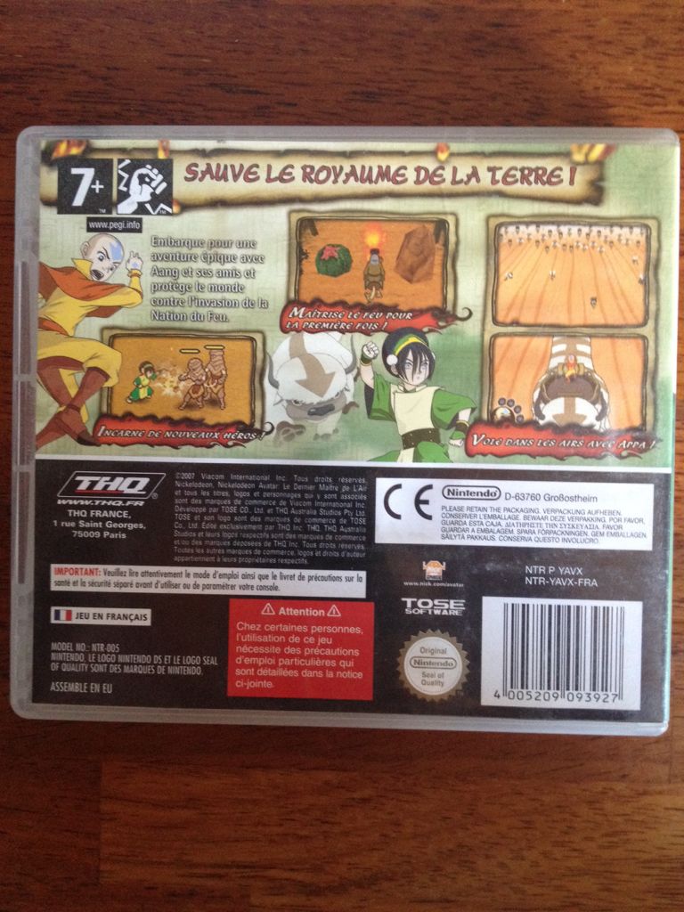 Avatar: The Last Airbender - The Burning Earth - Nintendo DS (THQ/Paramount Consumer Products) video game collectible [Barcode 4005209093927] - Main Image 2