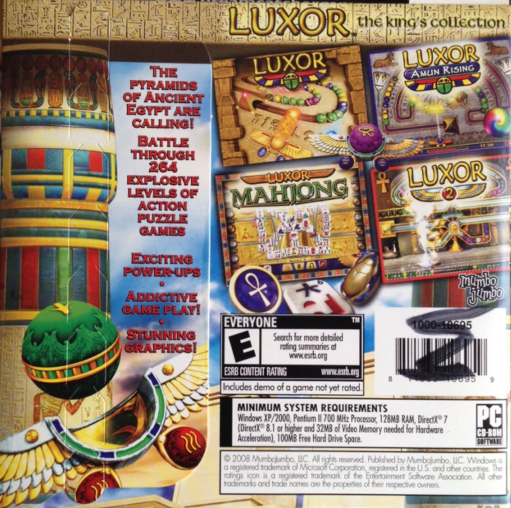 Luxor: The King’s Collection - PC (Mumbo Jumbo - 1) video game collectible [Barcode 811930104399] - Main Image 2