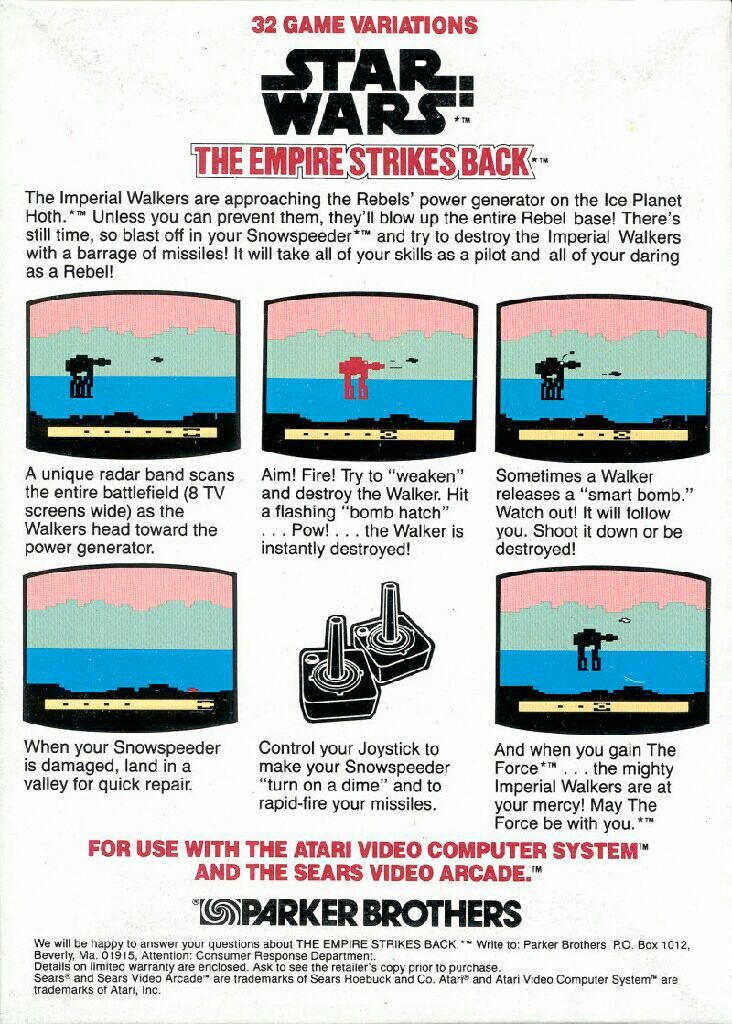 Star Wars Empire Strikes Back  - Atari 2600 video game collectible - Main Image 2