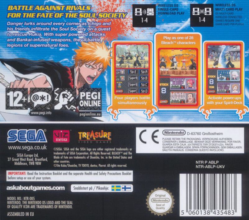 Bleach - The Blade of Fate - Nintendo DS (Sega) video game collectible [Barcode 4974365910075] - Main Image 2