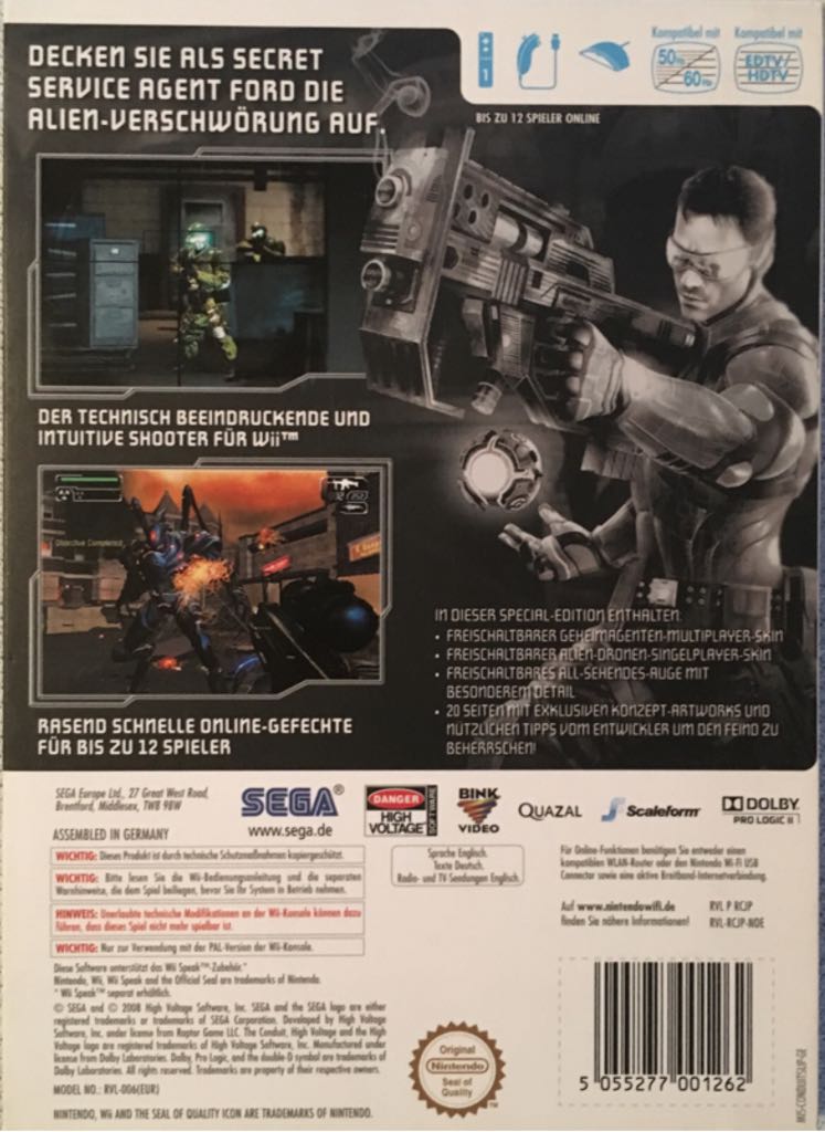 The Conduit Edicion Especial - Nintendo Wii video game collectible [Barcode 5055277001262] - Main Image 2