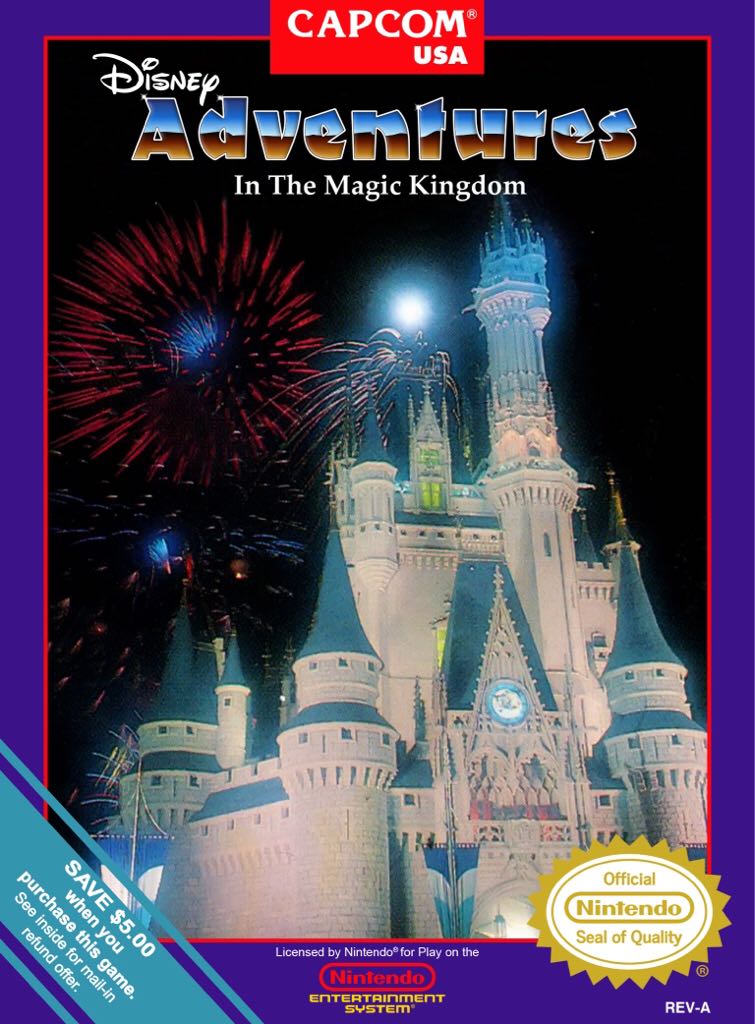 Adventures in the Magic Kingdom - Nintendo Entertainment System (NES) (1990, Capcom) video game collectible - Main Image 1