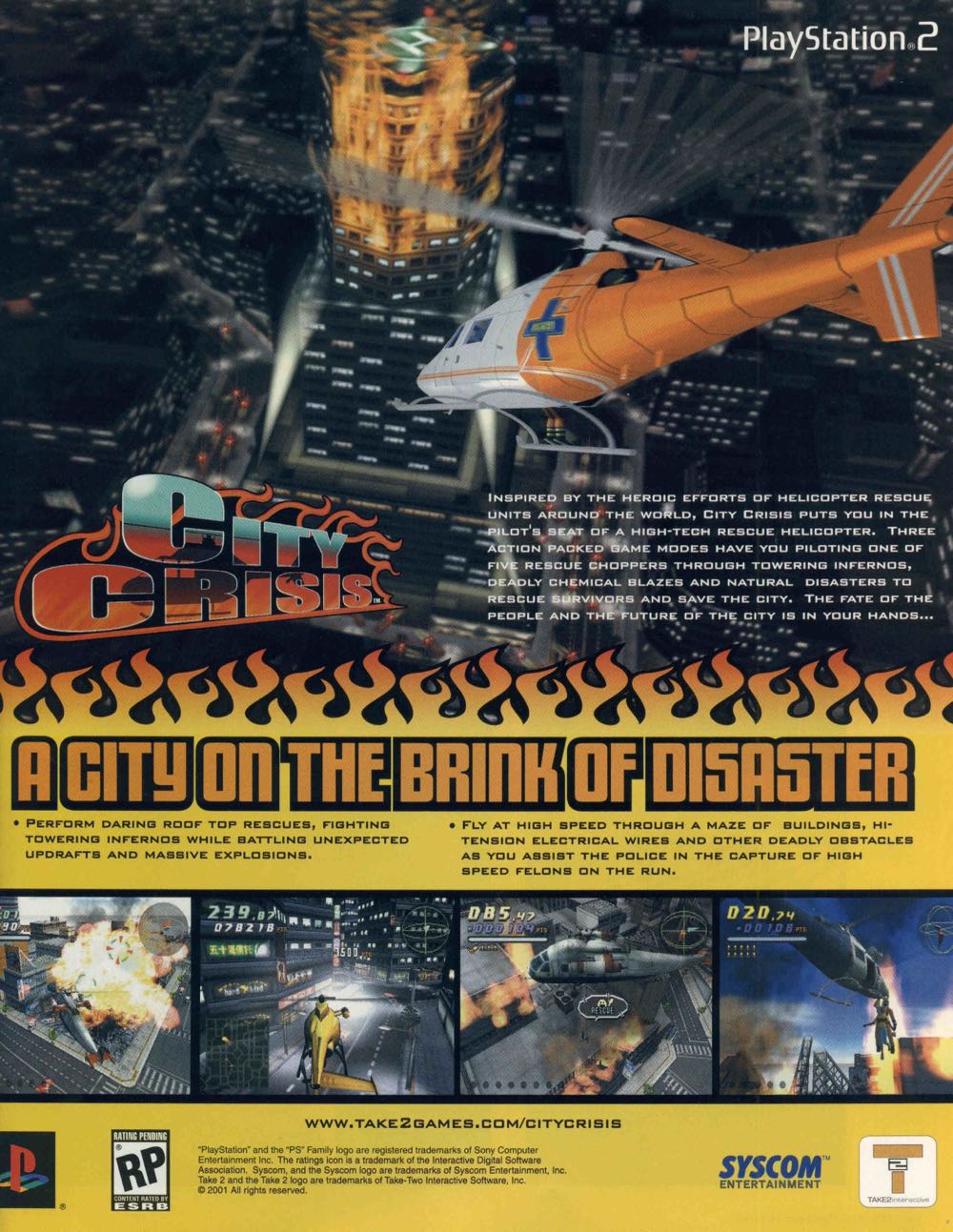 City Crisis - Sony PlayStation 2 (PS2) (Take Two Interactive - 1) video game collectible [Barcode 710425270888] - Main Image 4