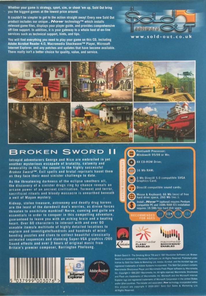 Broken Sword 2: The Smoking Mirror Remastered - PC (Nuni - 1) video game collectible [Barcode 5037999003076] - Main Image 2