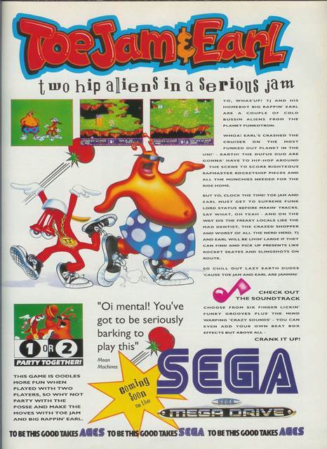 ToeJam & Earl 2 - Sega Genesis (Mega Drive) (Sega - 2) video game collectible [Barcode 010086010435] - Main Image 2