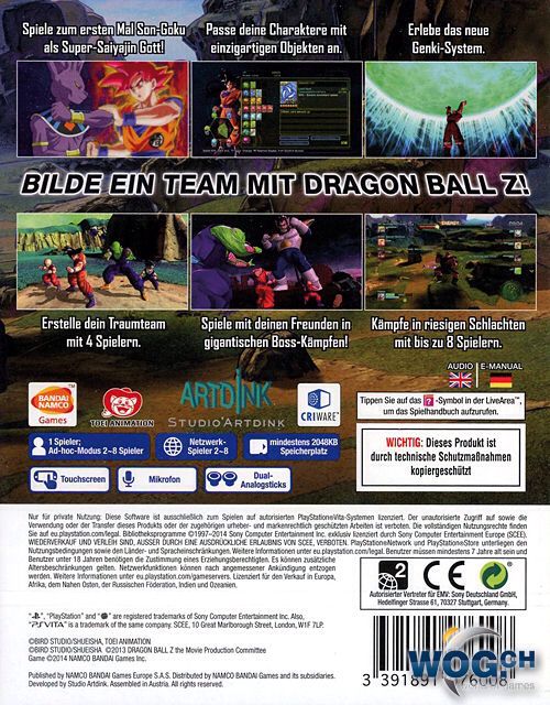 Dragon Ball Z: Battle Of Z - Sony PlayStation 3 (PS3) (Bandai Namco Games) video game collectible [Barcode 3391891975575] - Main Image 2