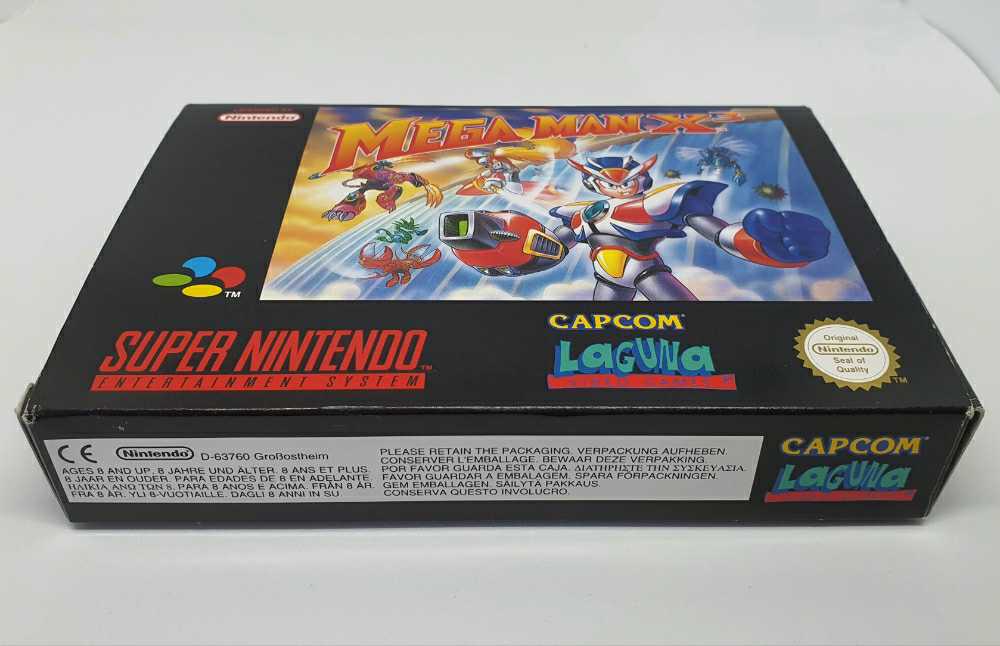 Mega Man X3 - Nintendo Super Nintendo Entertainment System (SNES) (Laguna Video Games - 1) video game collectible [Barcode 4014762804000] - Main Image 3