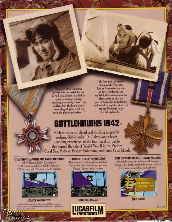 Battlehawks 1942 - PC (Lucas Arts - 1) video game collectible - Main Image 2