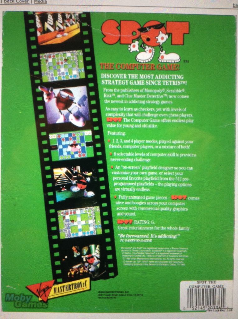 7-UP Spot game - PC (Virgin Games - 1) video game collectible - Main Image 2