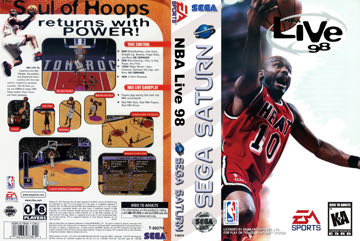 NBA Live 98 - Sega Saturn (Ea Sports - 8) video game collectible [Barcode 014633078411] - Main Image 2