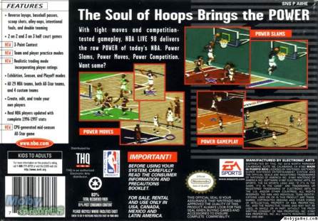 NBA Live 98 - Sega Genesis (Mega Drive) (EA Sports  - 1-2) video game collectible [Barcode 785138340135] - Main Image 2