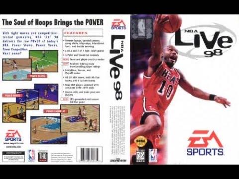 NBA Live 98 - Sega Genesis (Mega Drive) (EA Sports  - 1-2) video game collectible [Barcode 785138340135] - Main Image 3