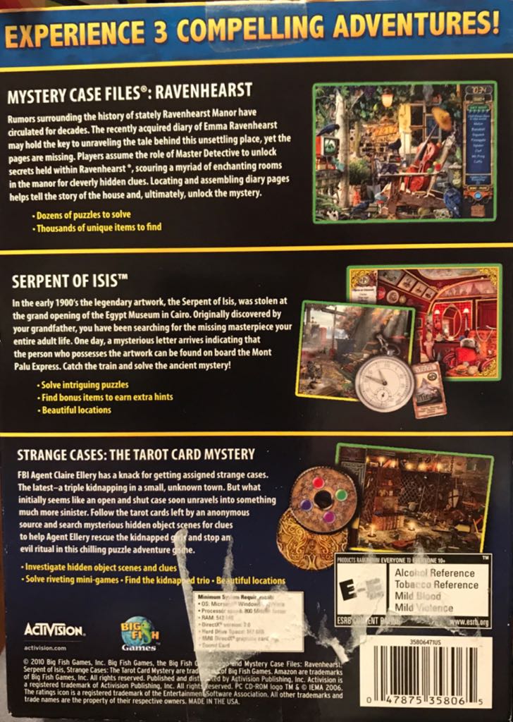Strange Cases: The Tarot Card Mystery - PC (Big Fish Games) video game collectible [Barcode 5031366018274] - Main Image 2