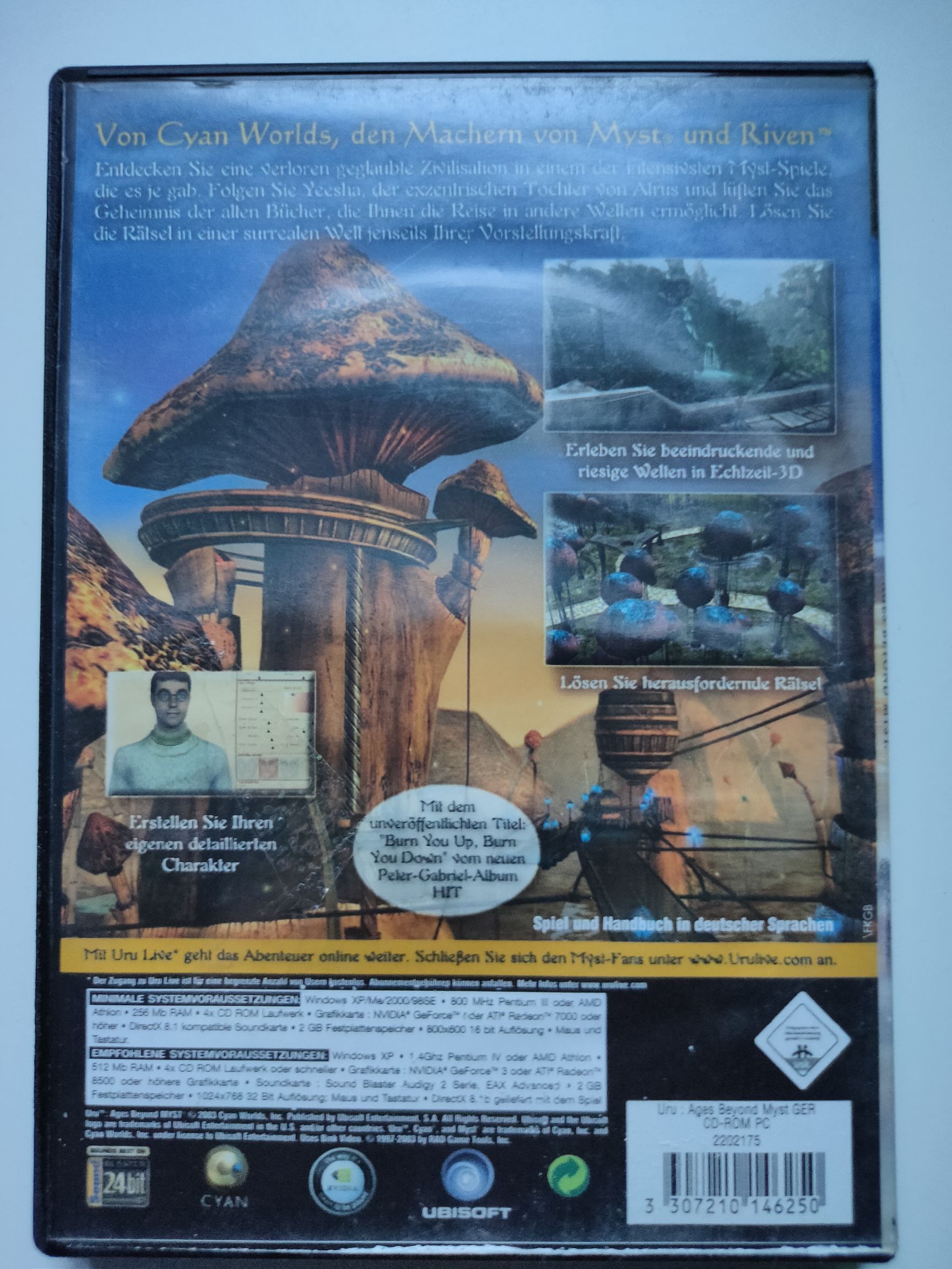 Myst - Uru - Ages Beyond Myst - PC video game collectible [Barcode 3307210146250] - Main Image 2