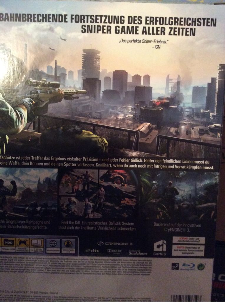 Sniper : Gh Warrior 2 Collectors Steelbook Edition wie neu dt. Vers PS3 Spiel - Sony PlayStation 3 (PS3) video game collectible [Barcode 5907813596193] - Main Image 2