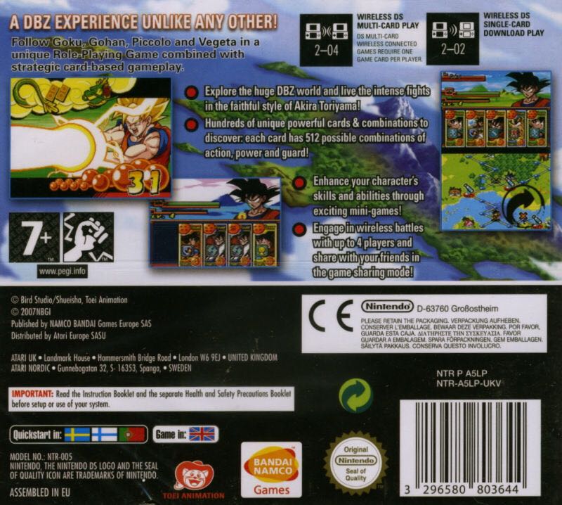 Dragon Ball Z: Goku Densetsu - Nintendo DS (Atari - 2) video game collectible [Barcode 3296580803644] - Main Image 2