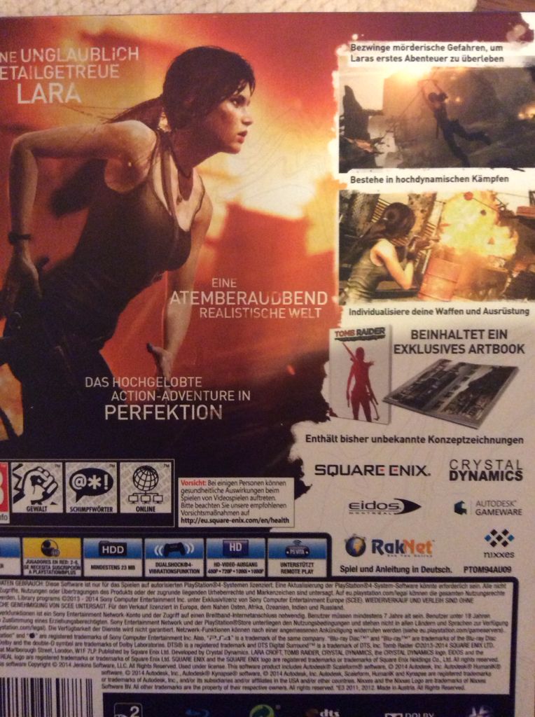 Tomb Raider - Definitive Edition - Sony PlayStation 4 (PS4) (Square Enix - 1) video game collectible [Barcode 5021290060883] - Main Image 2