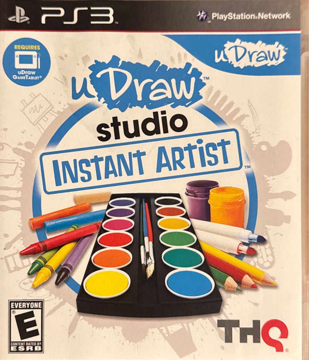 uDraw Studio Game Tablet Studio W/ Instant Artist U Draw - Sony PlayStation 3 (PS3) (THQ - 1) video game collectible [Barcode 752919993453] - Main Image 3