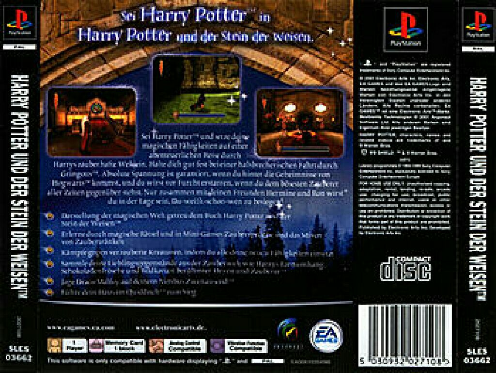 Harry Potter and the Sorcerer’s Stone - Sony PlayStation (Warner Bros Entertainment - 1) video game collectible [Barcode 014633143478] - Main Image 2