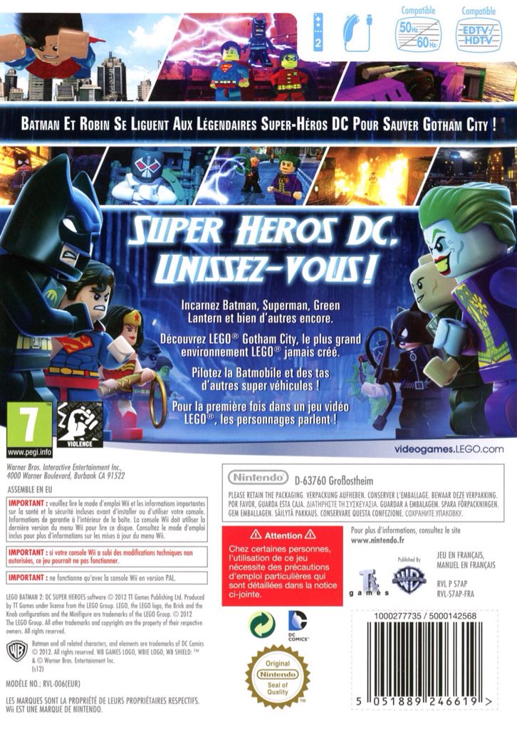 Wii Batman2 DC super Heroes  - Nintendo Wii video game collectible - Main Image 2