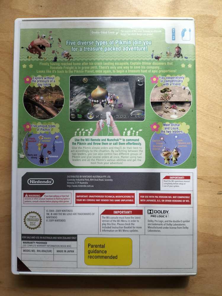 Pikmin 2 New Play Control! - Nintendo Wii video game collectible - Main Image 2