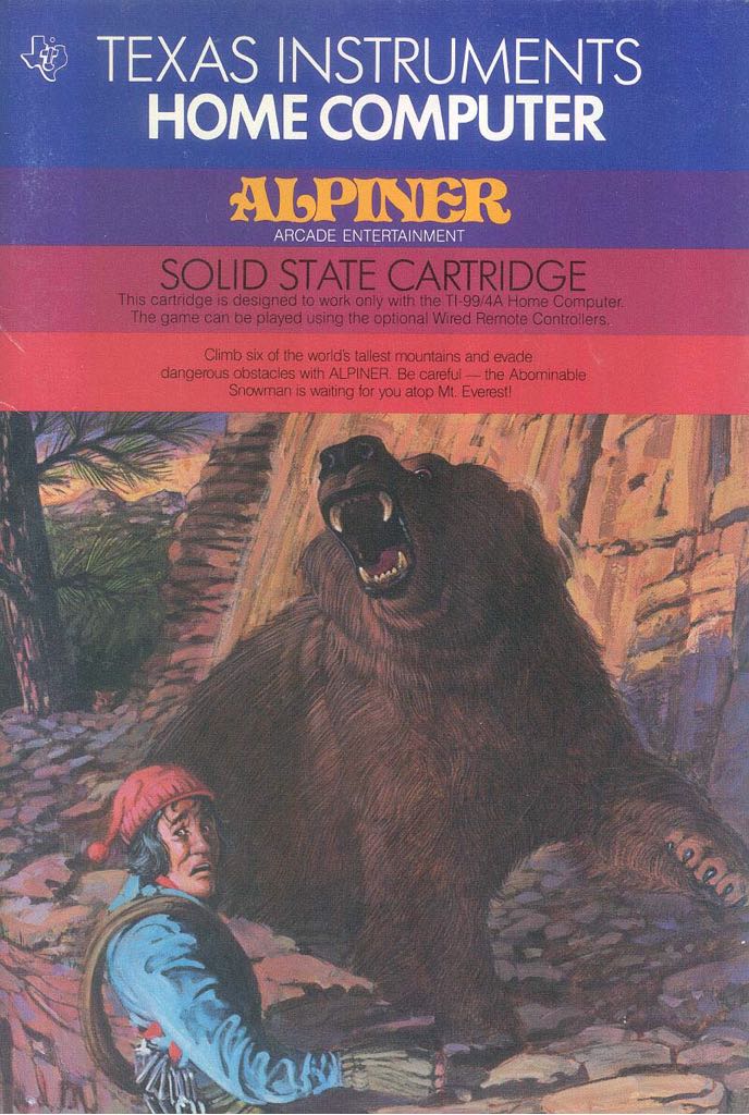 Alpiner - Texas Instruments TI-99 video game collectible - Main Image 1