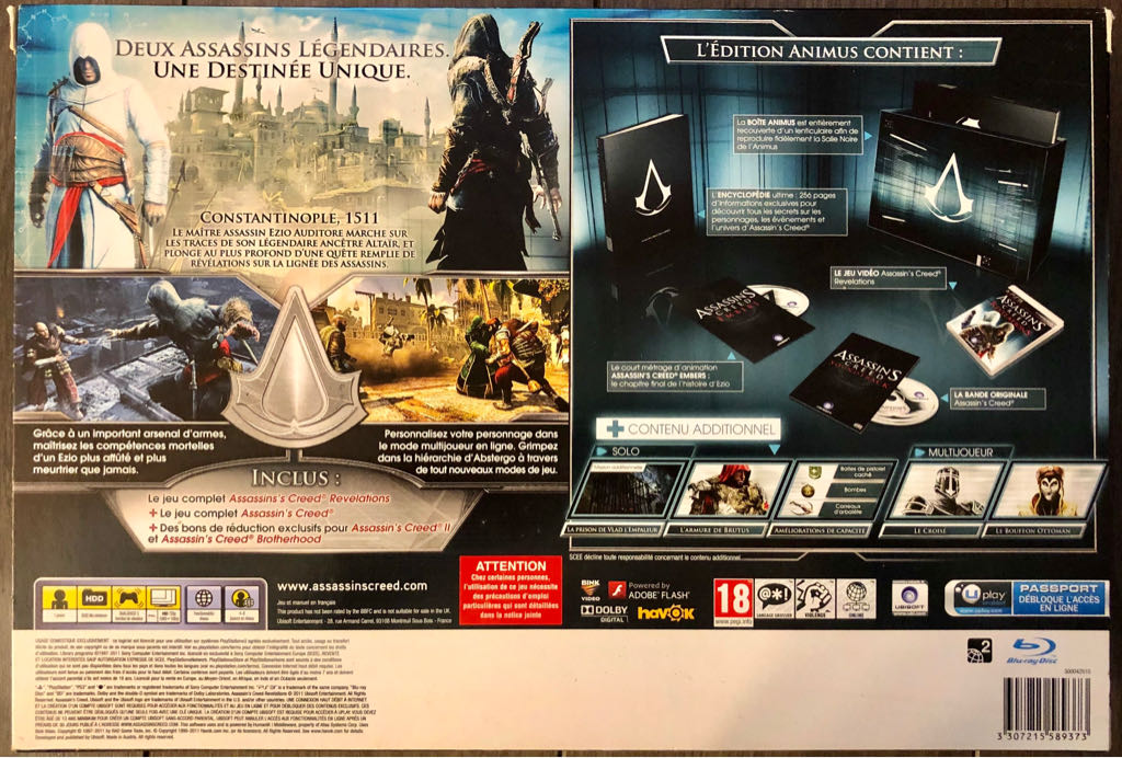 Assassin’s Creed II : Revelations [Animus Edition] - Sony PlayStation 3 (PS3) video game collectible [Barcode 3307215589373] - Main Image 2