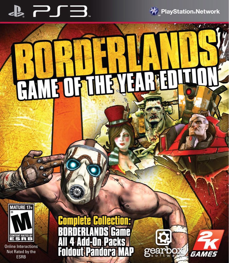 Borderlands [Game Of The Year Edition] - Sony PlayStation 3 (PS3) (2K Games) video game collectible - Main Image 1