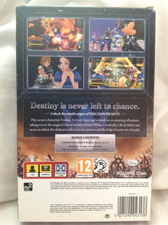 Kingdom Hearts: Birth by Sleep (Special Edition) - Sony PlayStation Portable (PSP) (Square Enix - 1) video game collectible [Barcode 5021290043138] - Main Image 2