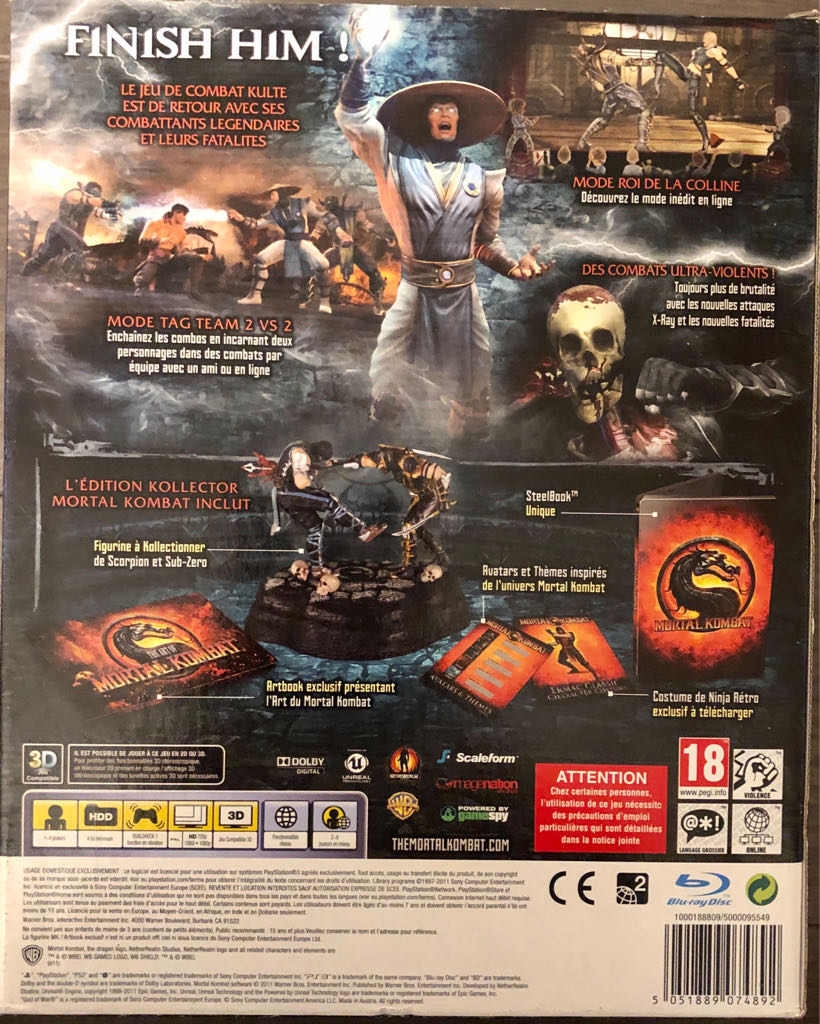 Mortal Kombat [Édition Kollector] - Sony PlayStation 3 (PS3) video game collectible [Barcode 5051889074892] - Main Image 2
