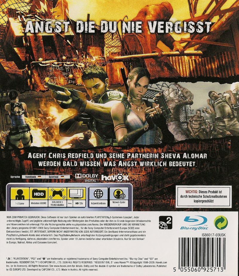 Resident Evil 5 [Gold Edition] - Sony PlayStation 3 (PS3) (Capcom) video game collectible - Main Image 2